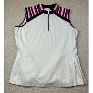 Tail Women 2XL White Sleeveless Performance Golf Top Tank Pickleball Activewear